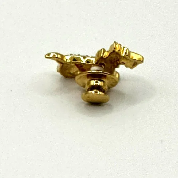 Vintage Swarovski Signed Crystal & Gold Scottie Terrier Dog Pin Brooch - Picture 6 of 7